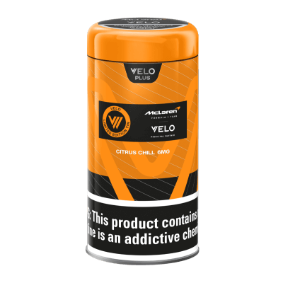 VELO x McLaren Formula 1 Team Limited Edition Tin - VELO Plus Citrus Chill 6MG