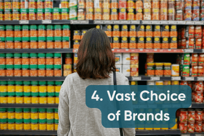 Vast Choice of Brands